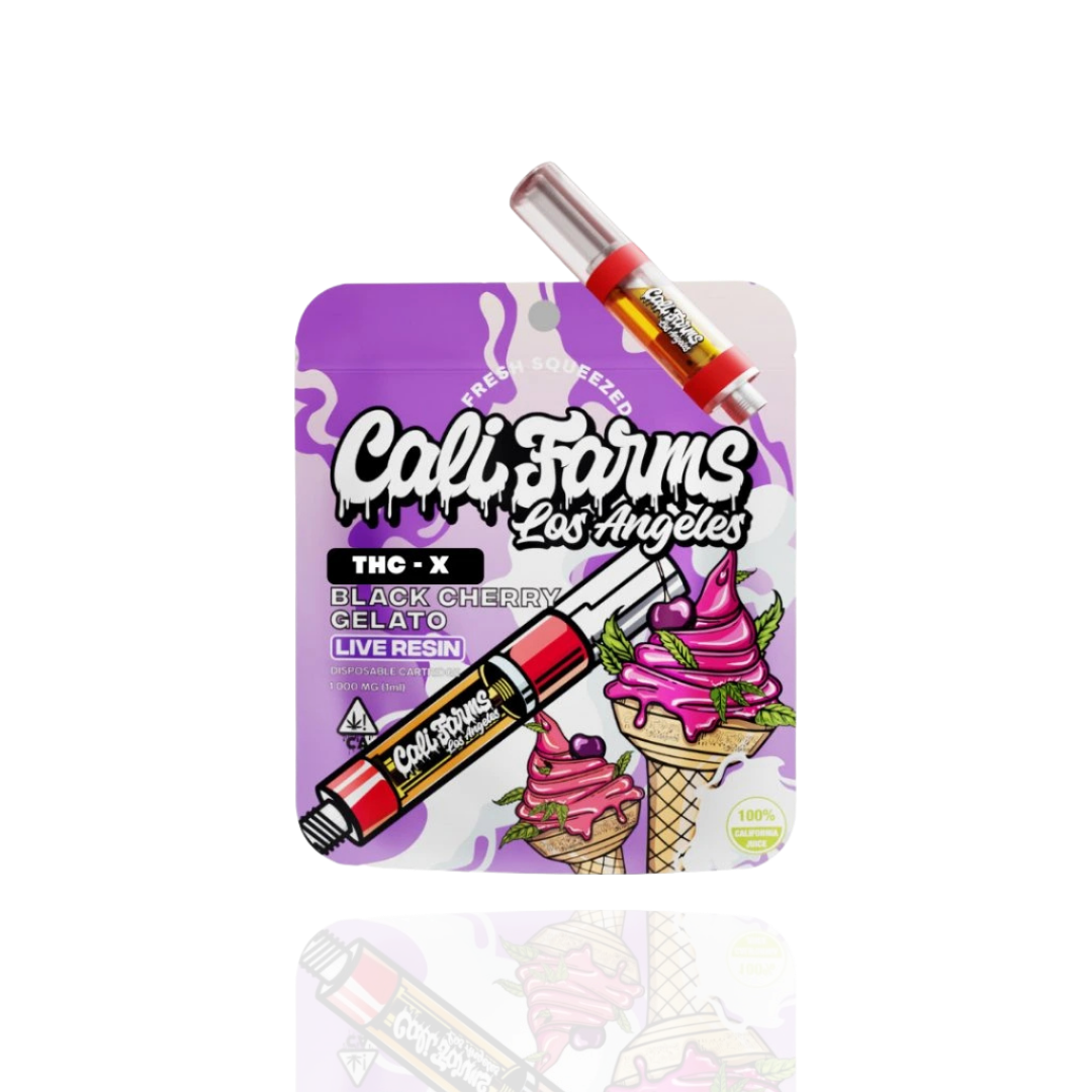 THC-X Vape-Kartusche 1 ml – Black Cherry Gelato mit Live-Resin-Terpenen
