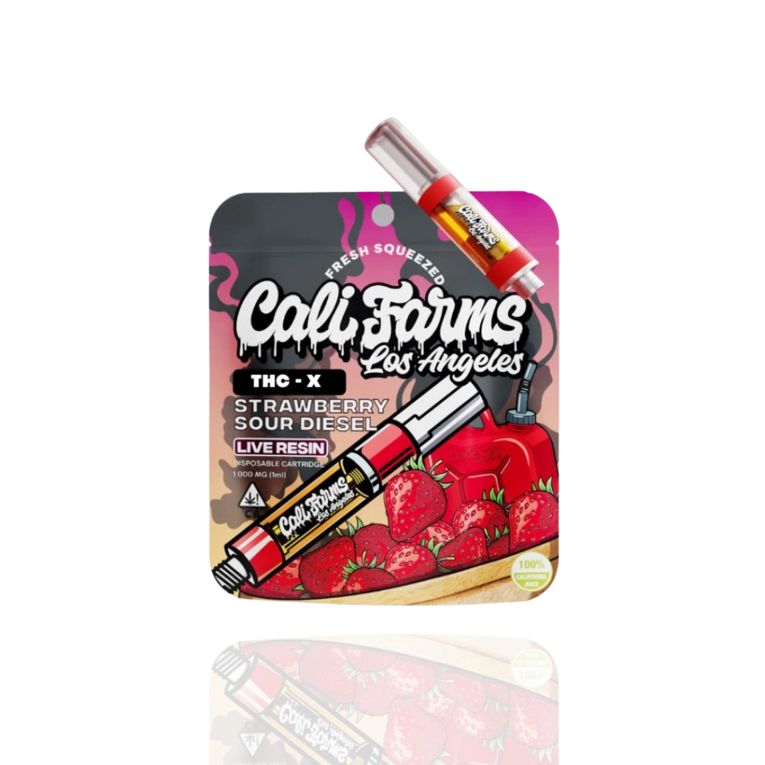 THC - X Vape náplň 1 ml - Strawberry Sour Diesel s Live resin terpeny